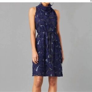 Lola & Sophie Navy Lace Midi Dress